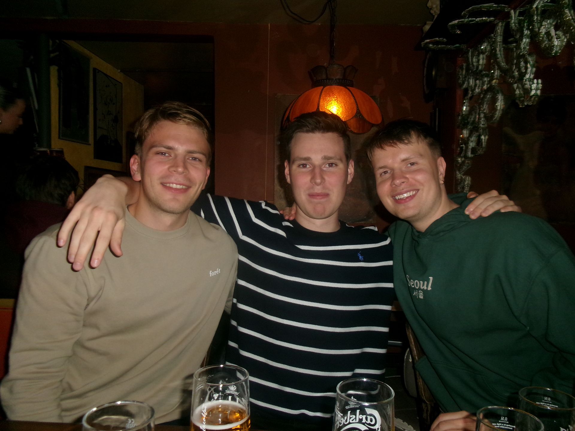 With friends