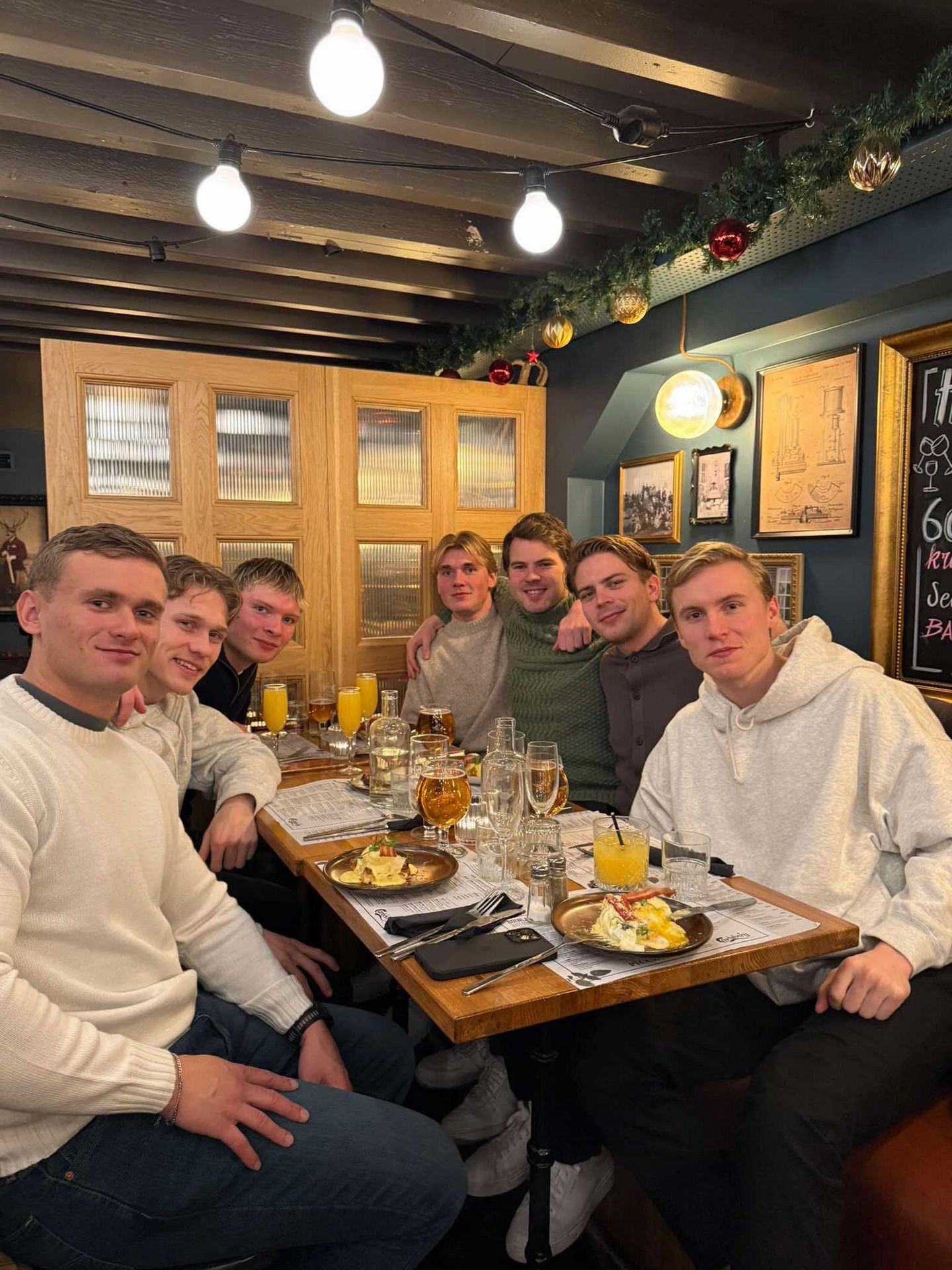 With friends